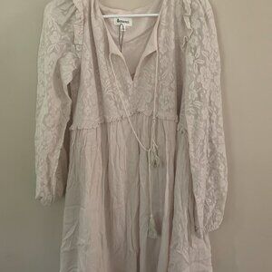 New Vici Sz L Beige Dress